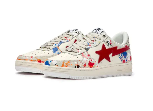 A Bathing Ape Bape Sta Paint Beige 001FW12010091