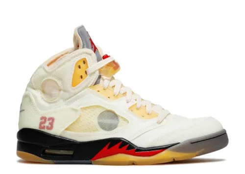 OFF-WHITE X AIR JORDAN 5 SP 'SAIL' DH8565-100