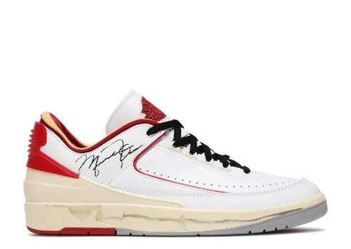 OFF-WHITE X AIR JORDAN 2 RETRO LOW SP 'WHITE VARSITY RED' DJ4375-106