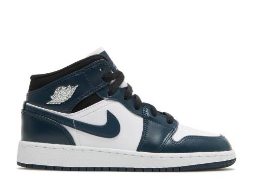 AIR JORDAN 1 MID GS 'ARMORY NAVY' 554725-411