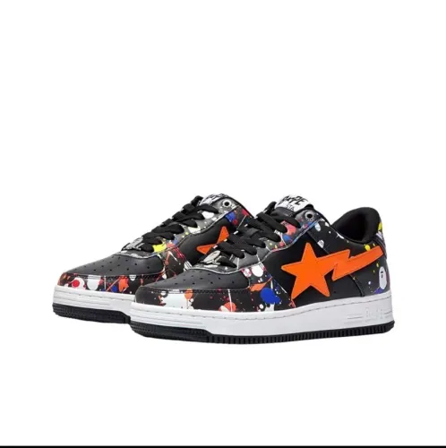 A Bathing Ape Bape Sta Paint Splatter Black 1I20-291-009