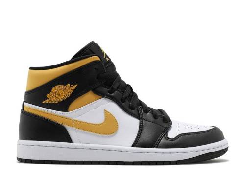 AIR JORDAN 1 MID 'BLACK UNIVERSITY GOLD' 554724-177