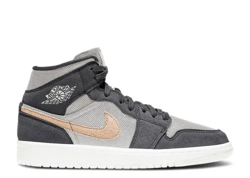 WMNS AIR JORDAN 1 MID 'IRON GREY ONYX' BQ6472-020