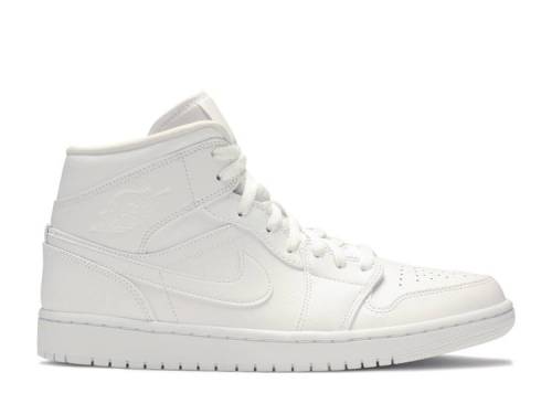 AIR JORDAN 1 MID 'TRIPLE WHITE' 554724-129