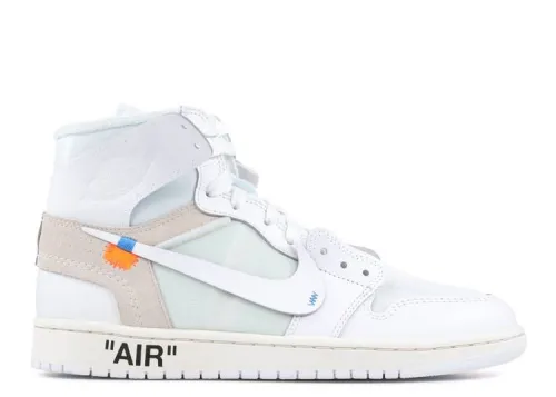 OFF-WHITE X AIR JORDAN 1 RETRO HIGH OG 'WHITE' 2018 AQ0818-100