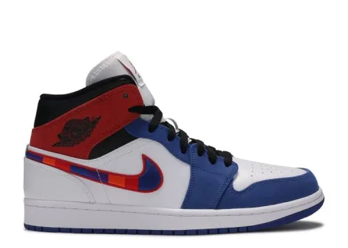 AIR JORDAN 1 MID 'MULTICOLORED SWOOSH' 852542-146