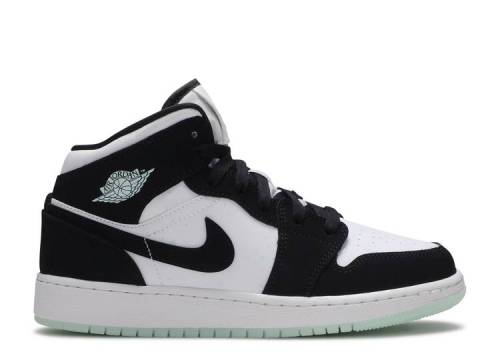 AIR JORDAN 1 MID SE GS 'GLOW IN THE DARK PANDA' BQ6931-103