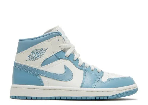 WMNS AIR JORDAN 1 MID 'UNIVERSITY BLUE' BQ6472-141