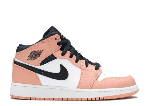 AIR JORDAN 1 MID GS 'PINK QUARTZ' 555112-603