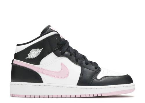 AIR JORDAN 1 MID GS 'WHITE LIGHT ARCTIC PINK' 555112-103