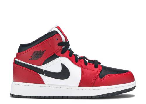 AIR JORDAN 1 MID GS 'CHICAGO BLACK TOE' 554725-069