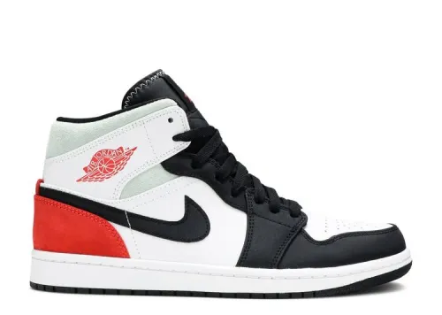 AIR JORDAN 1 MID SE 'RED BLACK TOE' 852542-100