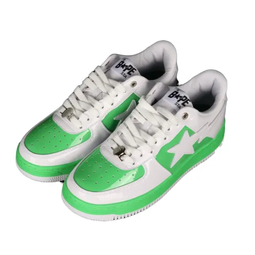 A Bathing Ape Bape Sta white light green 1H7019005