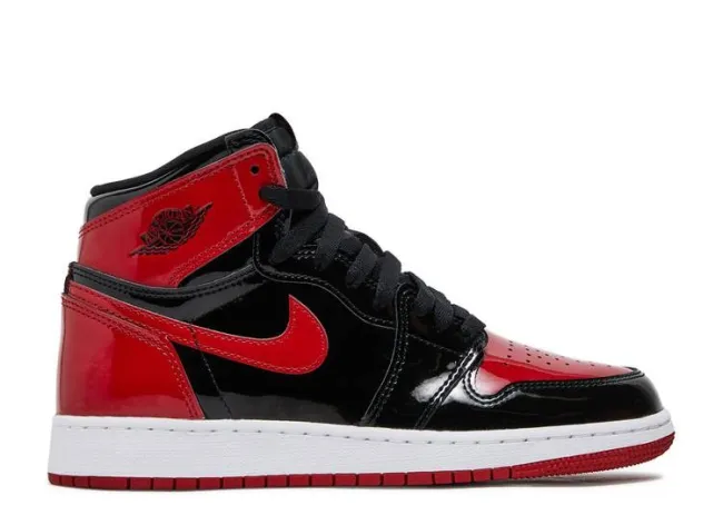 AIR JORDAN 1 RETRO HIGH OG GS 'PATENT BRED' 575441-063