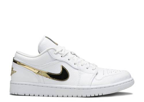 WMNS AIR JORDAN 1 RETRO LOW 'WHITE METALLIC GOLD'  CZ4776-100