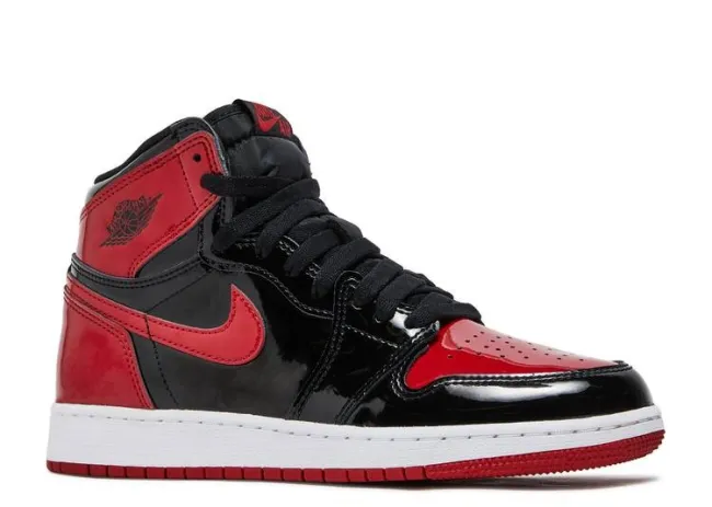 AIR JORDAN 1 RETRO HIGH OG GS 'PATENT BRED' 575441-063