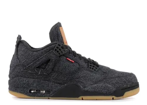 Jordan 4 Retro Levi's Black (Blank Tag) AO2571 001