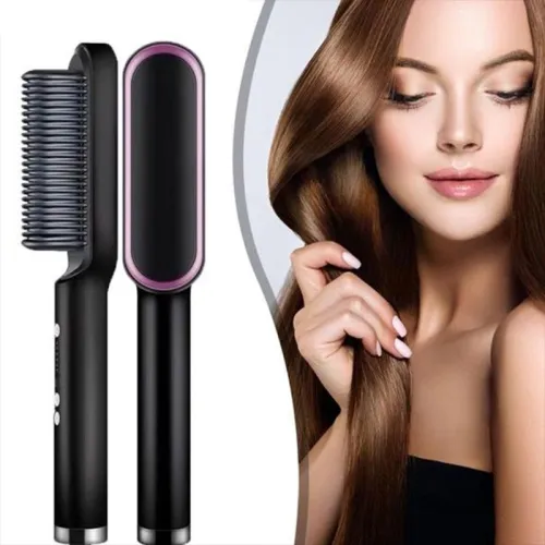 Hair Straightener Brush – Quick & Effortless Smoothing for Silky, Straight Hair