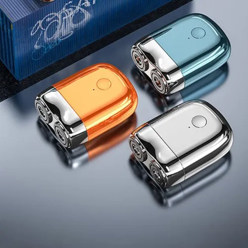 Waterproof Portable USB Men's Shaver – Compact & Rechargeable for On-the-Go Grooming