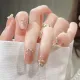 Spring Floral Pearl Nail Art Patches – Wearable Fragrance-Inspired Designs