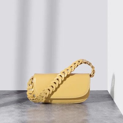 2023 New Female Fashion Single Shoulder Bag Women’s Solid Color Chain Genuine Leather Crossbody Bag