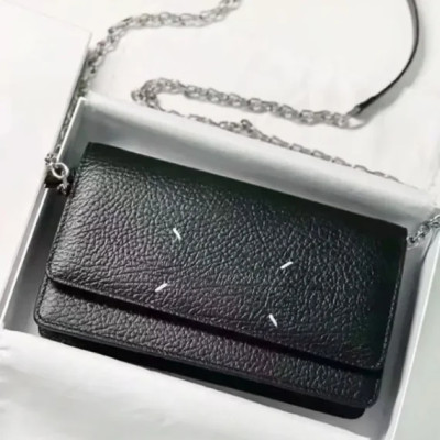 2023 New Women Long Chain Crossbody Bags Solid Color Fashion Simple Wallet Genuine Leather Female Mini Bag