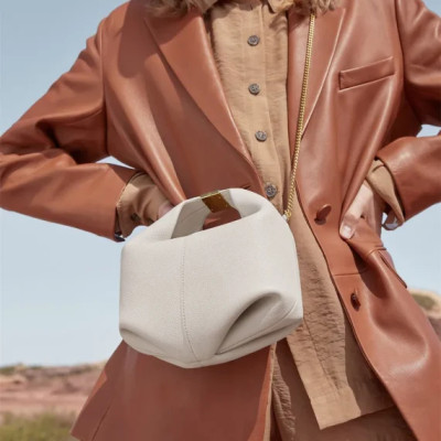 Fashion New Women Cowhide Crossbody Bag Solid Color Shoulder Bags All-Match Ladies Gold Buckle Handbags