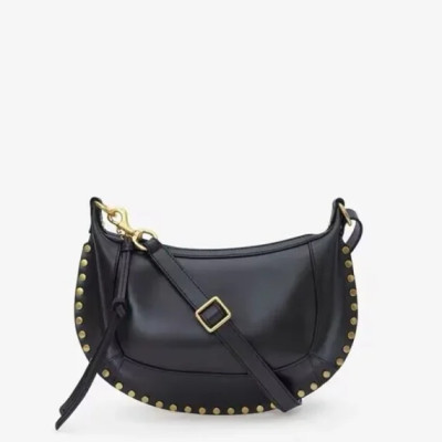 Brown Or Black Women Cowhide Saddle Bag Rivet Decoration Adjustable Shoulder Strap Fashion Ladies Shoulder Bag Zipper Handbag