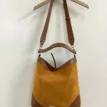Women Suede Leather Splice Handbag Fashion All-Match 2023 New Ladies Zipper Shoulder Bags