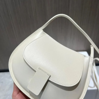 Fashion Lady Retro Leather Mini Bag Half-Moon Solid Color One-Shoulder Bags Ladies Messenger Bag