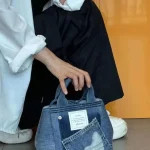 2023 New Women Fashion Soft Denim Shoulder Bag Fashion All-Match Handbags Ladies Crossbody Bag