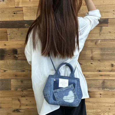 2023 New Women Fashion Soft Denim Shoulder Bag Fashion All-Match Handbags Ladies Crossbody Bag