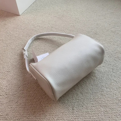 Women Solid Color Genuine Leather Handbag Zipper Simple All-Match Fashion Shoulder Bag For Ladies 2023 Summer New