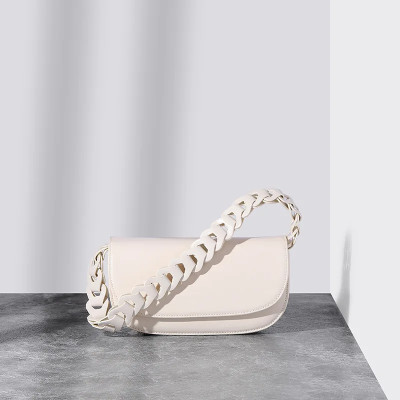 2023 New Female Fashion Single Shoulder Bag Women’s Solid Color Chain Genuine Leather Crossbody Bag
