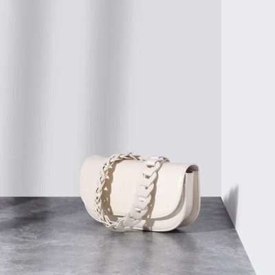 2023 New Female Fashion Single Shoulder Bag Women’s Solid Color Chain Genuine Leather Crossbody Bag