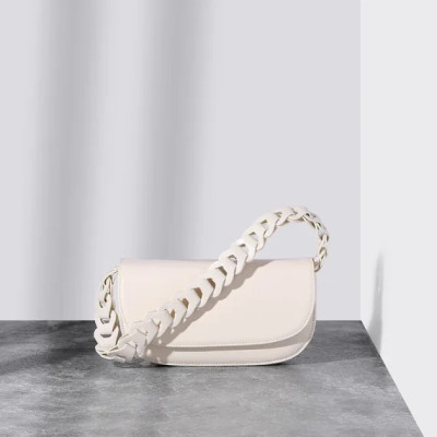 2023 New Female Fashion Single Shoulder Bag Women’s Solid Color Chain Genuine Leather Crossbody Bag