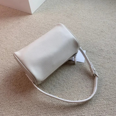 Women Solid Color Genuine Leather Handbag Zipper Simple All-Match Fashion Shoulder Bag For Ladies 2023 Summer New