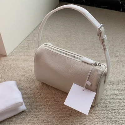 Women Solid Color Genuine Leather Handbag Zipper Simple All-Match Fashion Shoulder Bag For Ladies 2023 Summer New