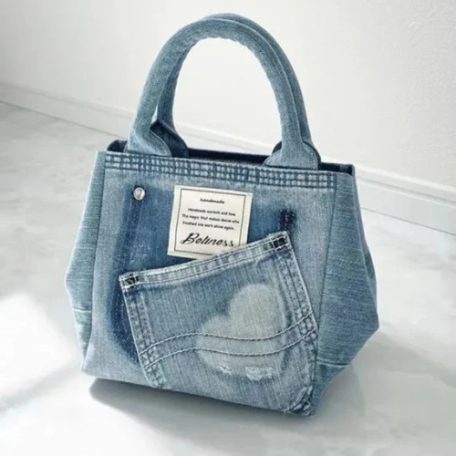 2023 New Women Fashion Soft Denim Shoulder Bag Fashion All-Match Handbags Ladies Crossbody Bag