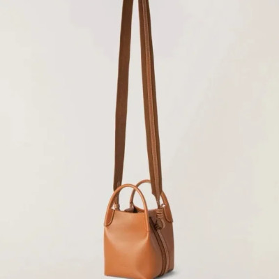 4 Colors Women Logo Print Fashion Handbag Genuine Leather 2023 New Casual All-Match Ladies One Shoulder Crossbody Bag