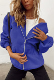 Casual Sportswear Solid Pocket Hooded Collar Outerwear(13 Colors)