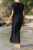 Fashion Vacation Print Split Joint Swimwears Cover Up