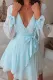 Blue chiffon dress
