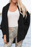 Casual Solid Bandage Crystal Cardigan Collar Tops