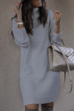 Casual Solid Solid Color Turtleneck Tops