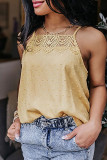 Fashion Casual Split Joint Spaghetti Strap Tops