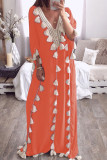 Fashion Street Solid Tassel Split Joint V Neck Straight Dresses