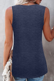 Casual Patchwork Lace Hollowed Out O Neck T-Shirts