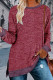 Casual Solid Contrast O Neck Tops