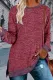 Casual Solid Contrast O Neck Tops